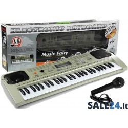 Mega pianinas su mikrofonu ir USB jungtimi, MQ807, 54 klavišai