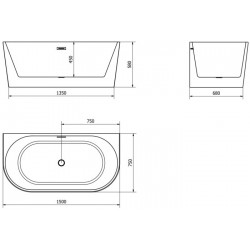 Vonia Mexen Oval, 150x75...